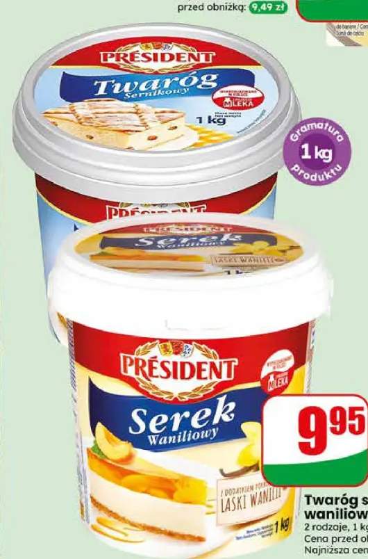 Twaróg sernikowy Président