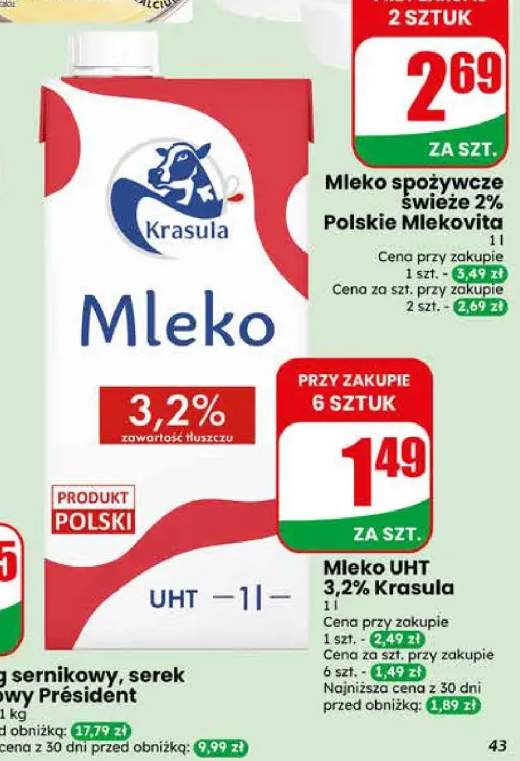 Mleko UHT 3,2% Krasula