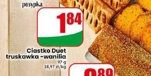 Ciastko Duet truskawka-wanilia
