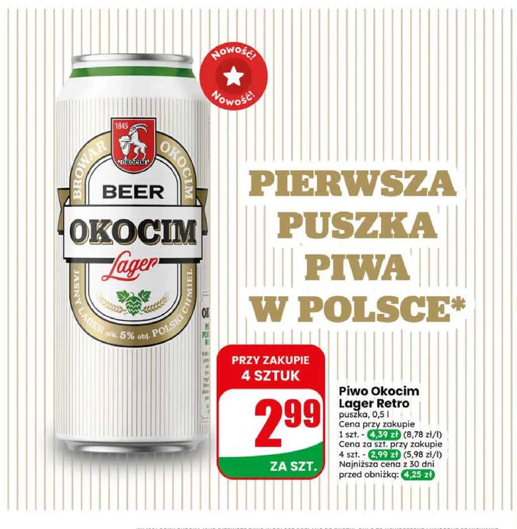 Piwo Okocim Lager Retro