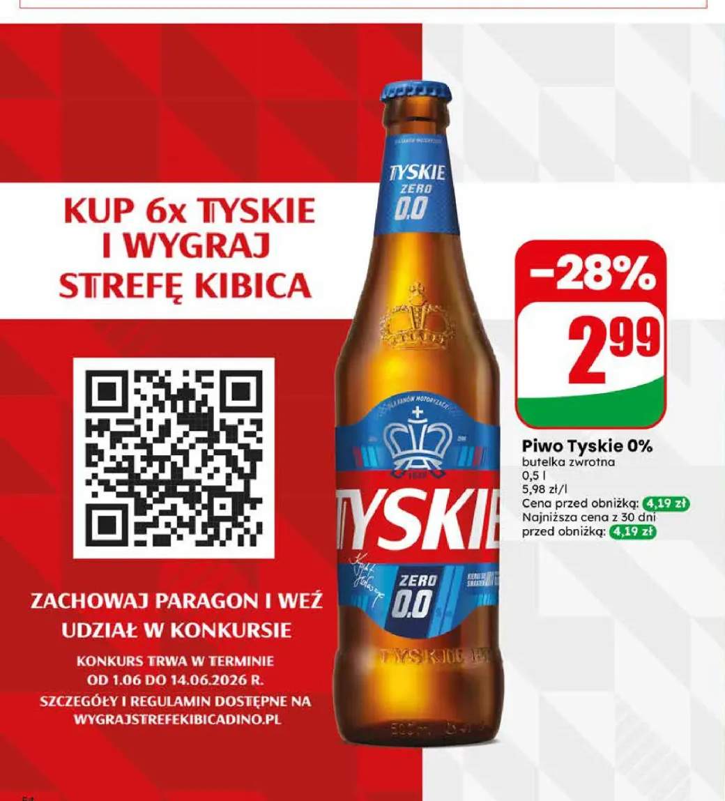 Piwo bezalkoholowe Tyskie 0%