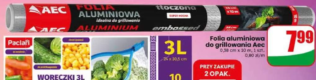 Folia aluminiowa do grillowania Aec