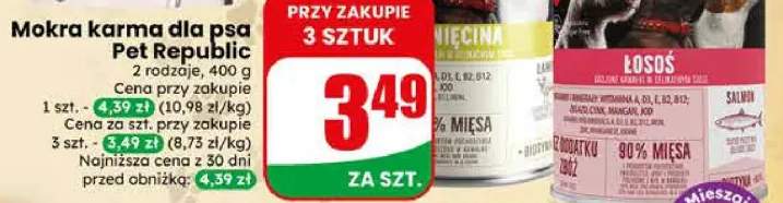 Mokra karma dla psa Pet Republic jagnięcina
