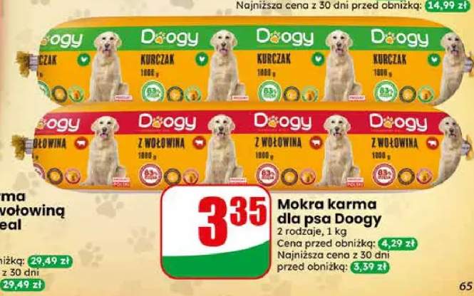 Mokra karma dla psa Doogy z wołowiną