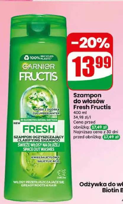 Szampon oczyszczający do włosów Garnier Fructis Fresh