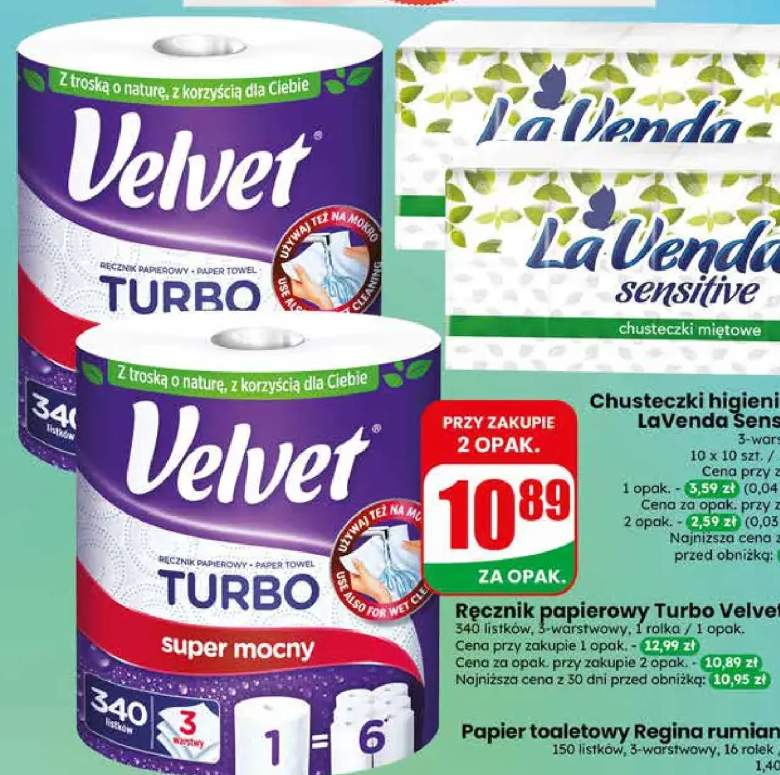 Ręcznik papierowy Turbo Velvet super mocny