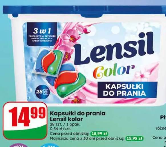 Kapsułki do prania Lensil Color
