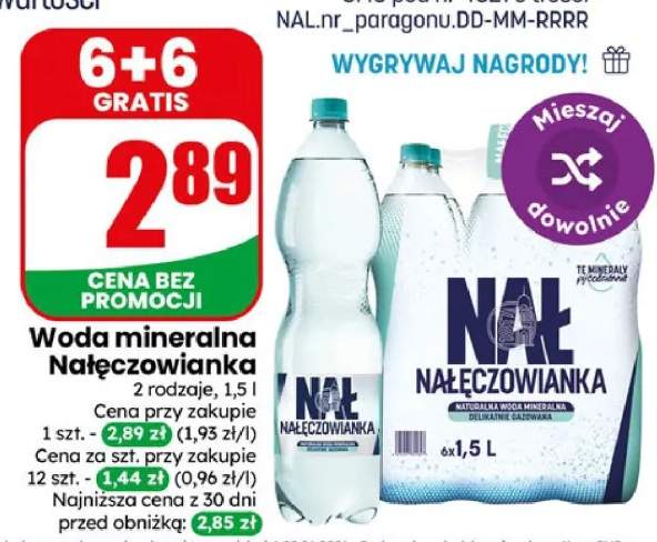 Woda mineralna Nałęczowianka niegazowana