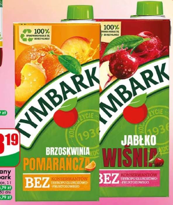 Napój niegazowany Tymbark Brzoskwinia Pomarańcza