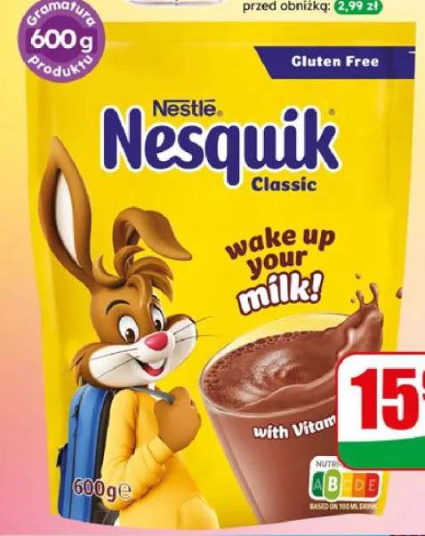 Napój Nesquik kakaowy rozpuszczalny