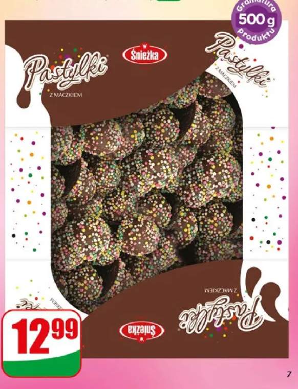 Cukierki pastylki z maczkiem Śnieżka