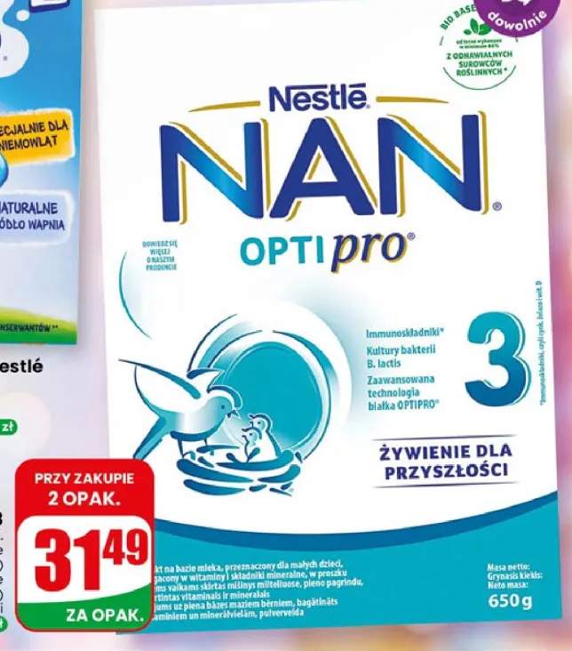 Mleko Nan Optipro 3 2-pak