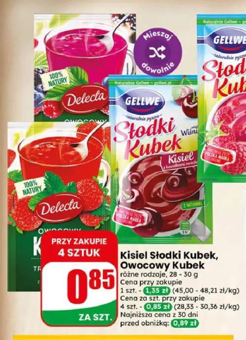 Kisiel Owocowy Kubek Delecta