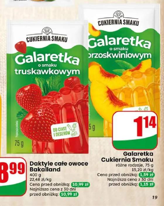 Galaretka o smaku brzoskwiniowym Cukiernia Smaku