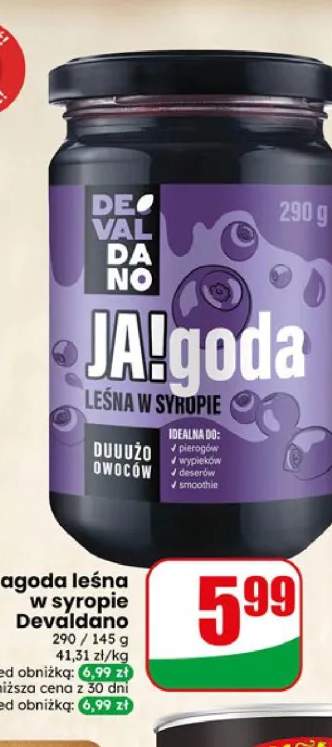 Jagoda leśna w syropie Devaldano