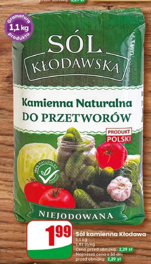 Sól kamienna Kłodawa niejodowana