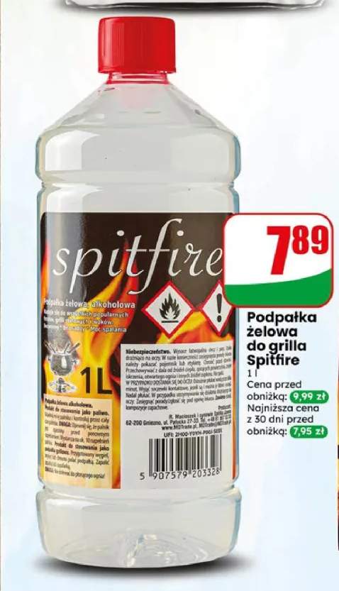 Podpałka żelowa do grilla Spitfire