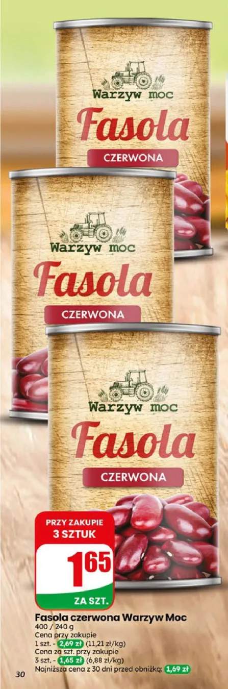Fasola czerwona Warzyw Moc