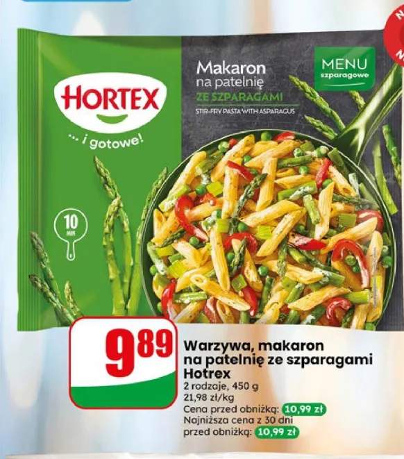 Makaron na patelnię ze szparagami Hortex