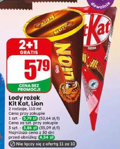 Lody rożek Lion