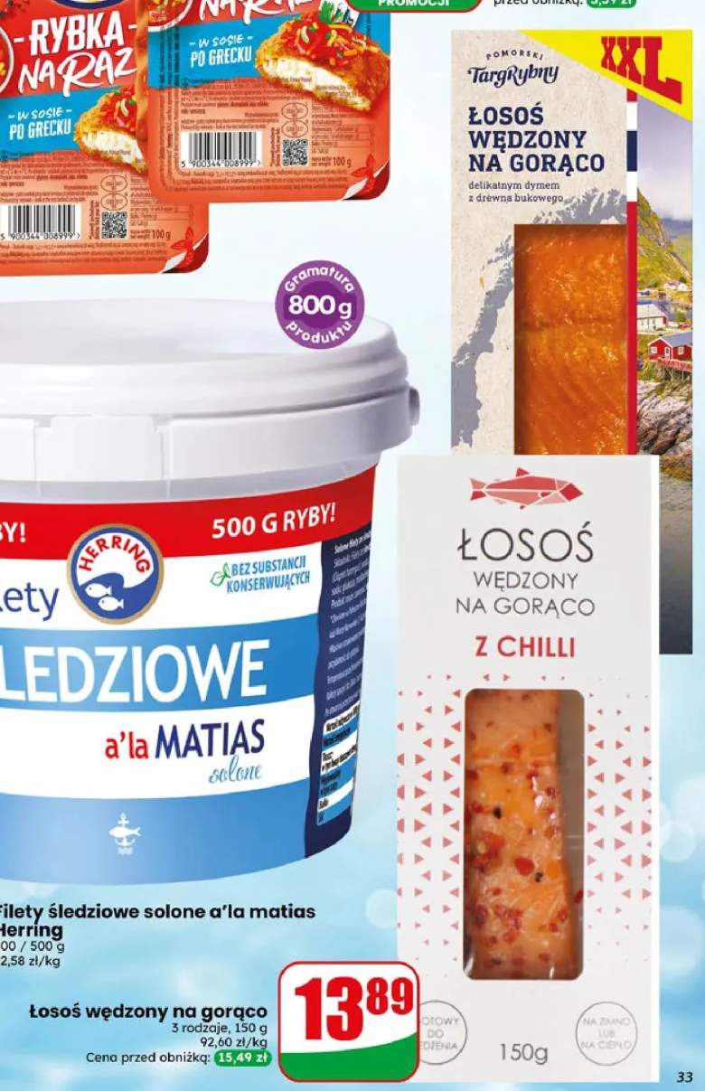Łosoś wędzony na gorąco z chilli Targ Rybny Pomorski