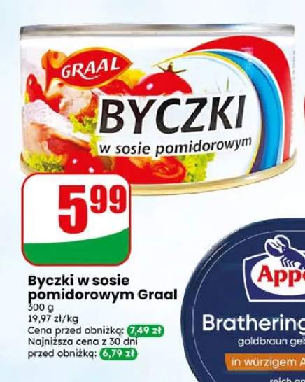 Byczki w sosie pomidorowym Graal