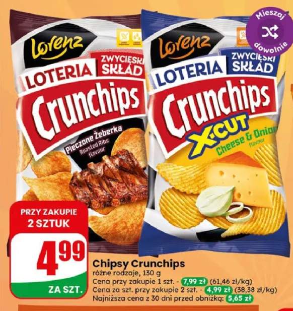 Chipsy Crunchips X-Cut Cheese & Onion
