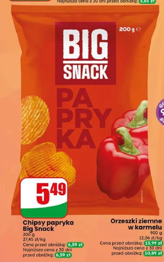 Chipsy papryka Big Snack
