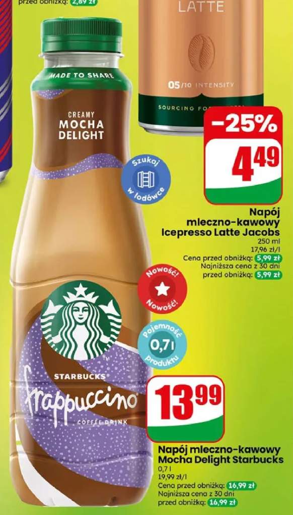 Napój mleczno-kawowy Mocha Delight Starbucks