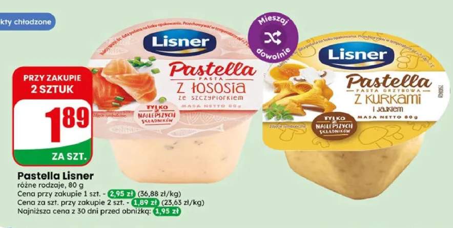 Pasta Pastella z kurkami i jajkiem Lisner