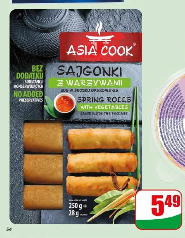 Sajgonki z warzywami Asia Cook