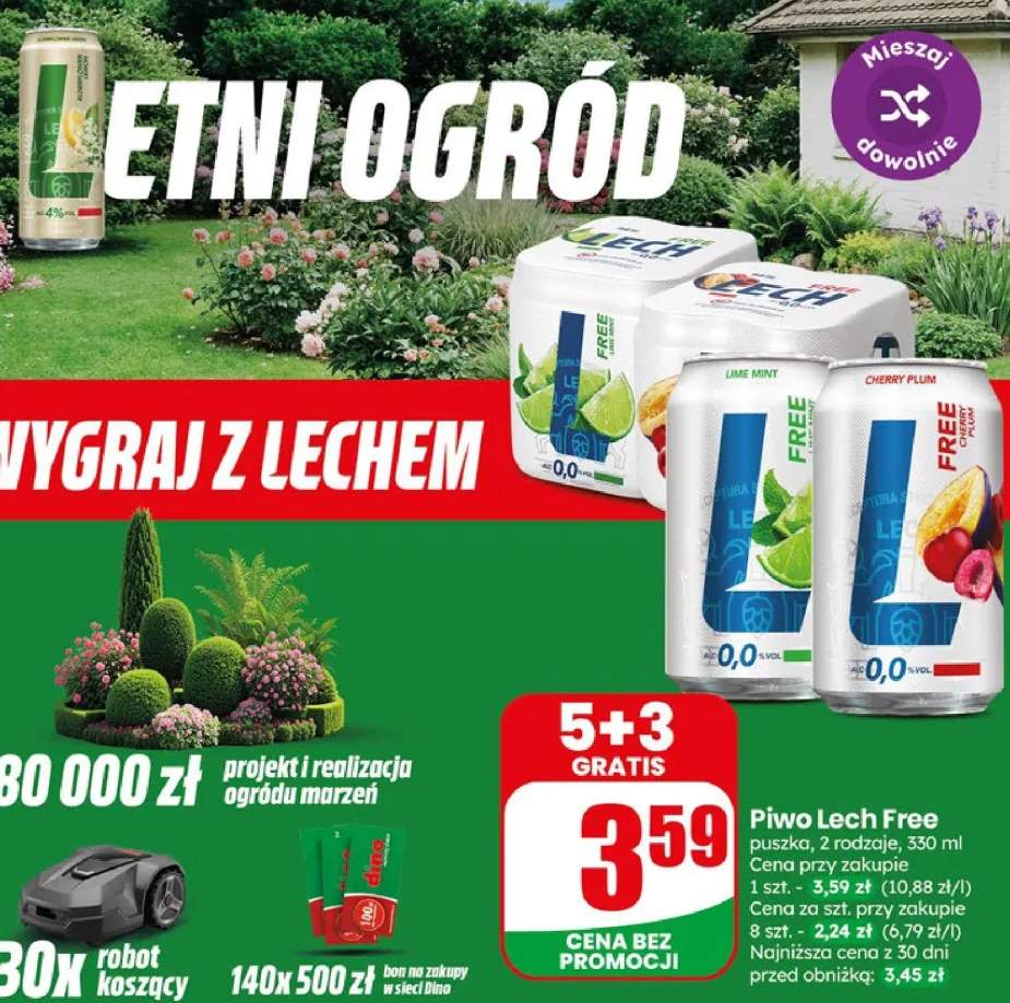 Piwo bezalkoholowe Lech Free Elderflower Lemon