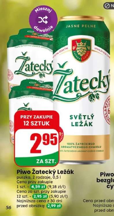 Piwo Žatecký Světlý Ležák