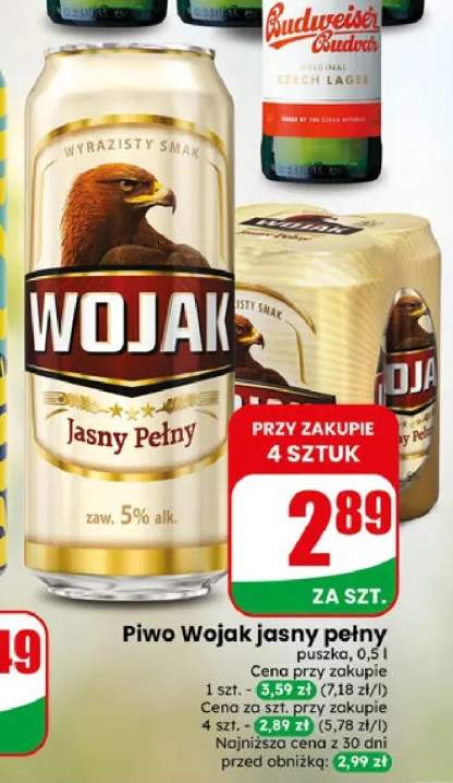 Piwo Wojak jasny pełny