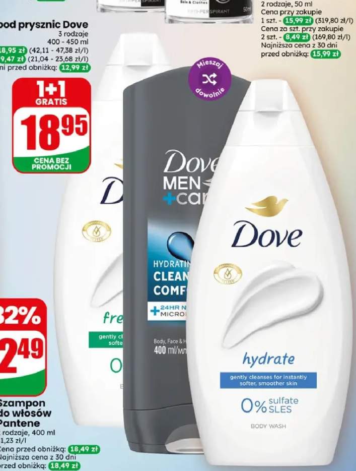 Żel pod prysznic Dove Men+Care Clean Comfort