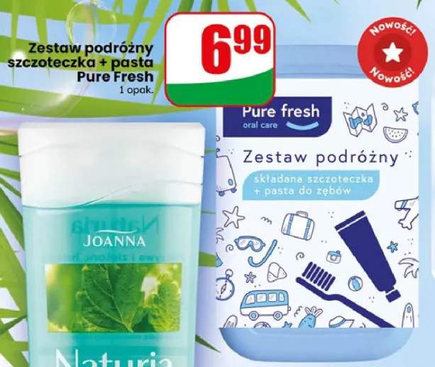 Zestaw podróżny szczoteczka + pasta Pure Fresh