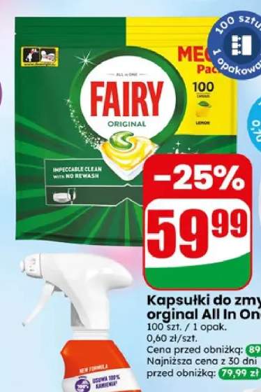 Kapsułki do zmywarki Fairy Original All In One