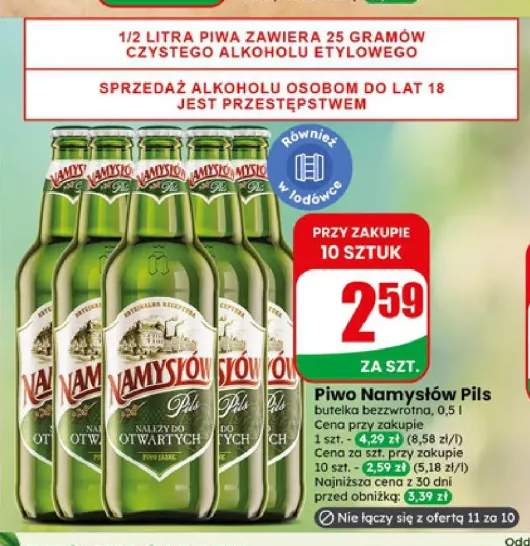 Piwo Namysłów Pils