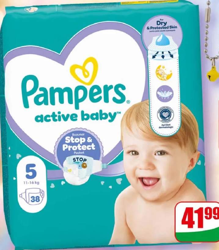 Pieluchy Active Baby Pampers 4
