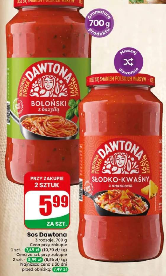 Sos boloński z bazylią Dawtona +1 wariant
