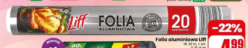 Folia aluminiowa Liff 20 m