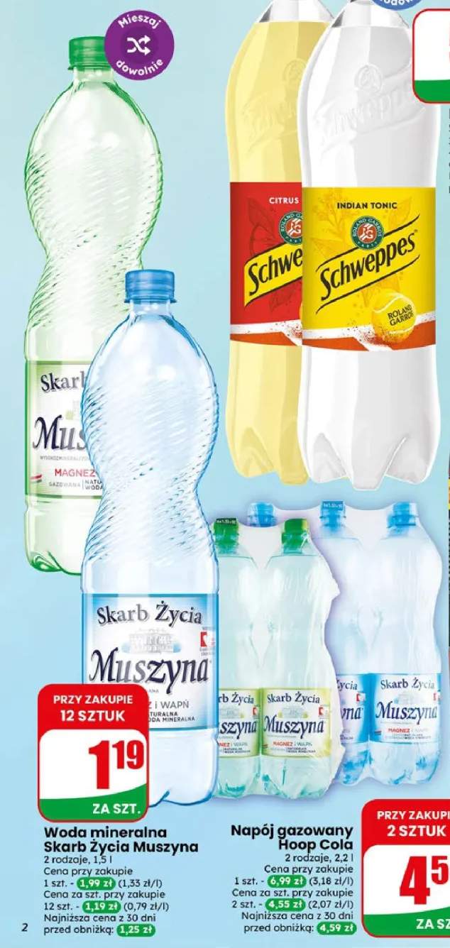 Woda mineralna Skarb Życia Muszyna Magnez +1 wariant