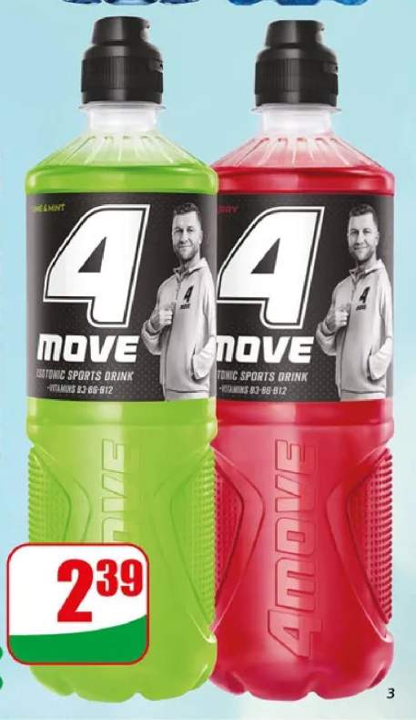 Napój izotoniczny 4move zielony +1 wariant