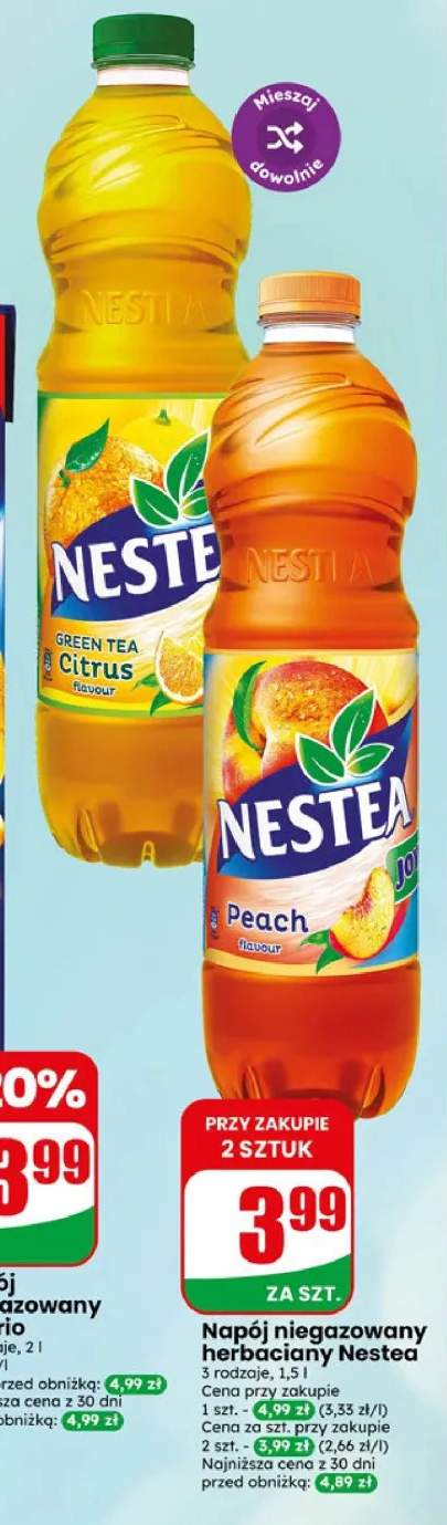 Napój niegazowany herbaciany Nestea Green Tea Citrus +2 warianty