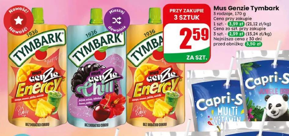 Mus Genzie Energy Tymbark +1 wariant