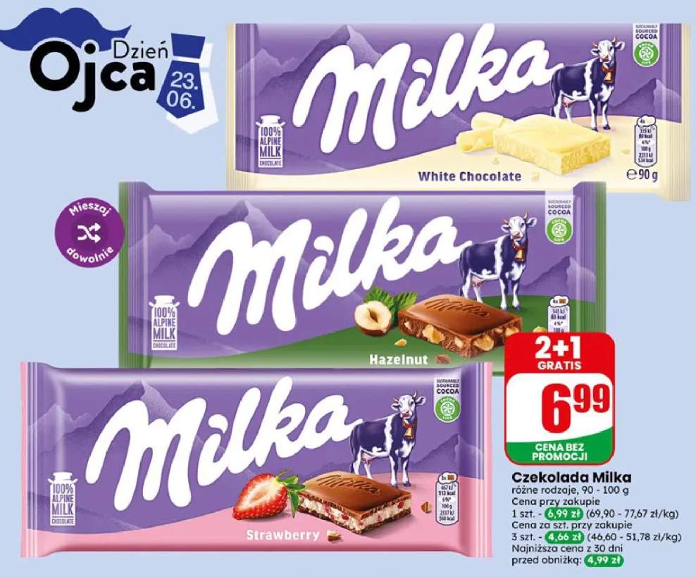 Czekolada Milka White Chocolate +2 warianty