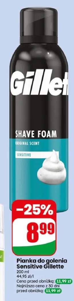 Pianka do golenia Sensitive Gillette