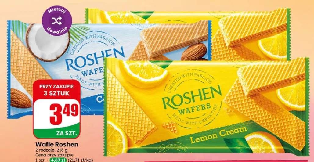 Wafle Roshen Lemon Cream +1 wariant