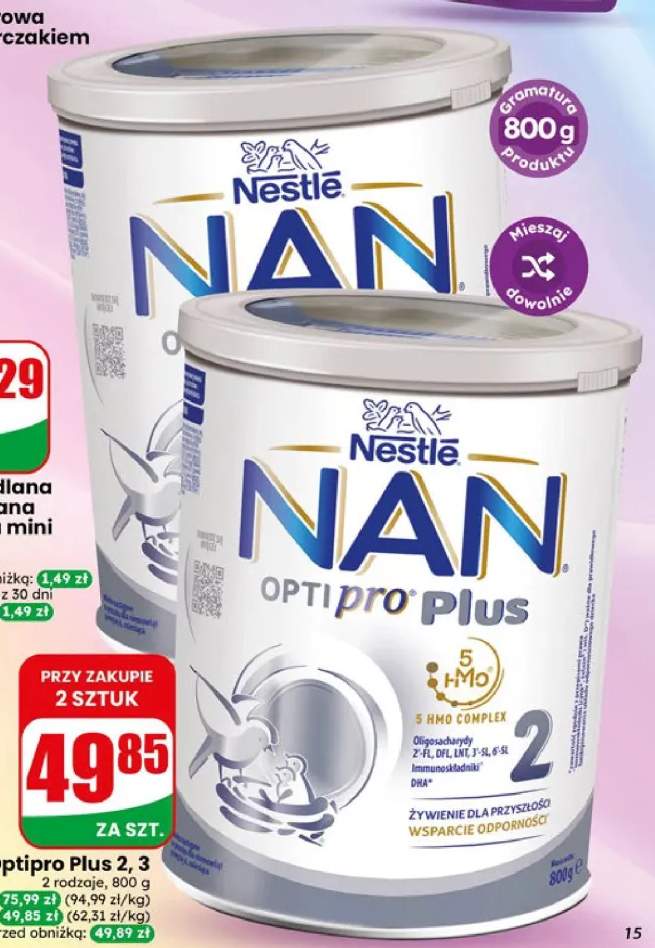 Mleko Nestlé NAN Optipro Plus 2 +1 wariant