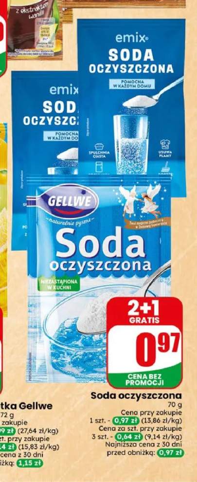 Soda oczyszczona Gellwe +1 wariant